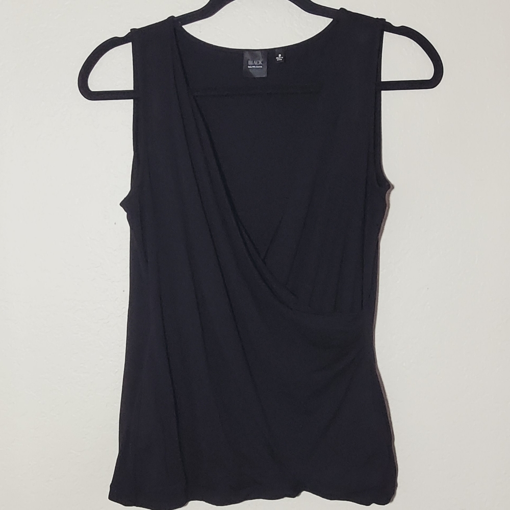 BLACK Sacks Fifth Ave Cross Front Top